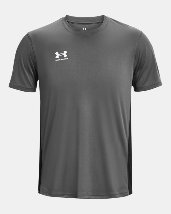 Men's UA Challenger Training Short Sleeve in Gray image number 5